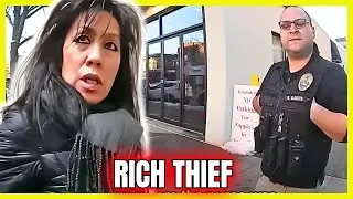 Entitled Rich Lady Shoplifts Designer Purse