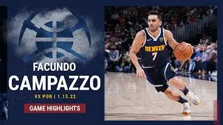 HIGHLIGHTS: Facundo Campazzo drops 18 points, 12 assists in win vs. Trail Blazers (01/13/2022)