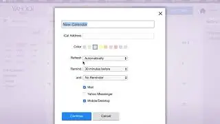 Yahoo Calendar subscribe walkthrough