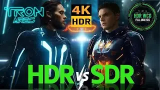 HDR DV WCG ATMOS ANALYSIS ( Tron Ares 2025 ) 4K UHD WEB REVIEW vs SDR 100nits #TRUE_DIFFERENCE