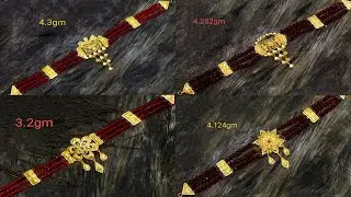New Gold Chokers Collection Weight 3gm-4gm, White & Red Pearl Gold Chokers, Best For Gifting Purpose