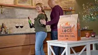 Coffee Logs - burn 20% hotter than kiln-dried wood logs