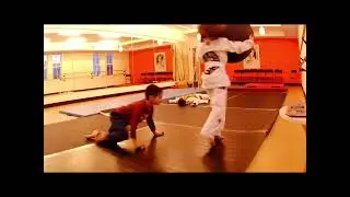 Kids + Adults BJJ Class: Breakfalls, Grip Breaking, Pogo Stick Pass/Takedown + Cross-Body Pin