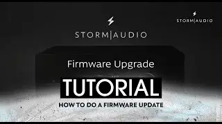 StormAudio - How to do a firmware update