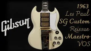 쓰리험버커의 폭력적인 외관 | Gibson 1963 Les Paul SG Custom Reissue Maestro VOS | 깁슨 SG 1963 커스텀 리이슈