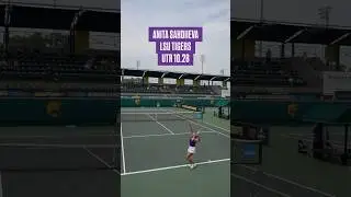 The power of lefty tennis players #tennis #collegetennis