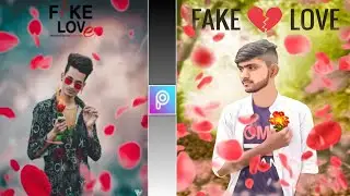 PicsArt Fake love photo editing tutorial and lightroom editing tutorial step by step