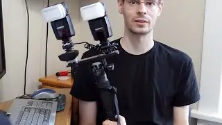 Беспроводной радиочастотный монопод с двойной вспышкой