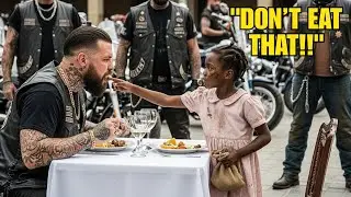 Don't Eat That! Little Girl Screams &mdash; The Biker President Is Shocked When He Finds Out Why