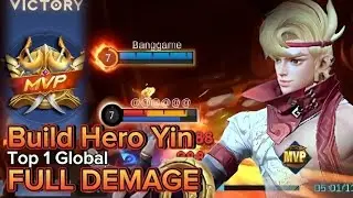 FINALLY!!😱 YIN NEW BEST FULL DAMAGE BUILD FOR ROAMING LANE IN RANK! (100% BROKEN)