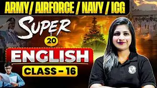 English | Army, Airforce, Navy, ICG | Super 20 Class For All Defence Exams | Day - 16