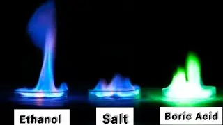 Firework with Ethanol | 🔥 Chemistry | Ethanol with Salt | Ethanol with Boric Acid  #experiment 
