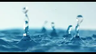 Rain water drops falling in super slow motion (4K)