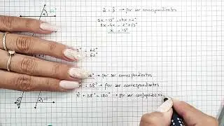 &Aacute;NGULOS ENTRE PARALELAS - C&oacute;mo plantear una ecuaci&oacute;n y calcular la amplitud de los &aacute;ngulos - Parte 2