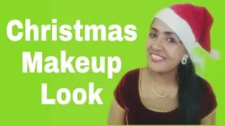 Christmas Makeup Look || Simple Makeup || Christmas 🎄⭐ Series|| Snoopa's World