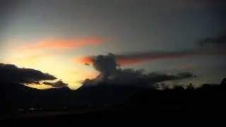 #4553, La nubes naranjas al fin del d&iacute;a [Timelapse+Efecto], Atardeceres y paisajes naturales