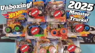 Hot Wheels 2025 Monster Truck Unboxing & Showcase!