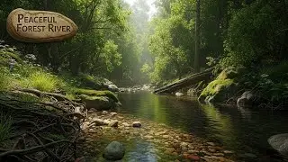 Relaxing River Sounds for Sleep and Stress Relief All Night Long | For Insomnia