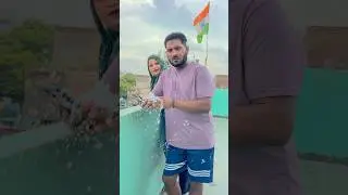 Mom did water attack on brother 😂💦 Desi Family Fun #shorts