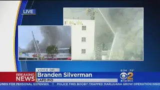Greater-Alarm Fire Erupts At Large Commercial Building In Downtown LA