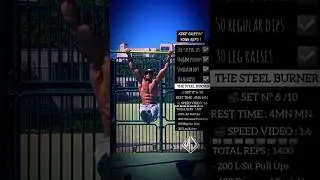 𝐓𝐇𝐄 𝐒𝐓𝐄𝐄𝐋 𝐁𝐔𝐑𝐍𝐄𝐑 𝐒𝐄𝐓 (Calisthenics & Street Workout Routine)