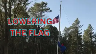 HOW LOWERING THE FLAG | San Jose Boy Scout