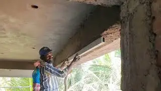 Beam Plastering Techniques_Portico Front Beam Properly Plaster for Construction|Roof Beam Plastering