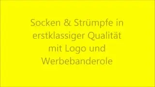 Werbesocken Socken mit eigenem Logo g&uuml;nstig