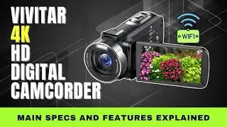 Цифровая видеокамера Vivitar 4K HD с WiFi: характеристики и функции