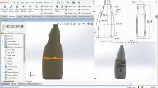 How to create a Dove Battle by Solidworks | solidworks surface modelling 1 |