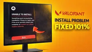 How to fix unable to install valorant | Unable to install something went wrong during installation