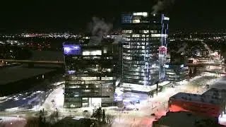 Saskatoon Skyline - Frigid Winter Night in 