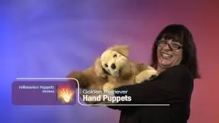 Folkmanis&reg; Golden Retriever Puppet Demo - Retired
