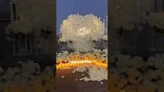 Terrace burj khakifa view proposal setup😍 #burjkhalifa #dubai #dubailife #proposal #dubailifestyle