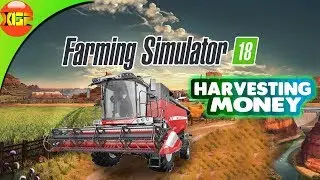 Farming Simulator 18 gameplay, Harvesting the money crop canola! fs18