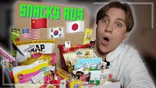 Ich probiere verrückte Asiatische & Amerikanische Snacks!