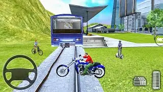 Train Ride in Open World Game - Car & Bike Driving #3 - Android Gameplay