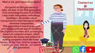 100+ Computer Science Concepts Explanation #Let's start# with computer 5th generation topic