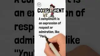 COMPLIMENT Word Definition? #vocabulary #dailyvocabulary