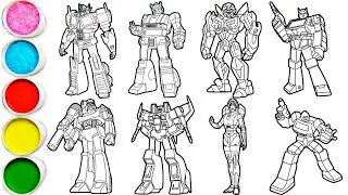 Draw Transformers Characters in Minutes - Optimus Prime, Jazz, Bumblebee, Ratchet & Others