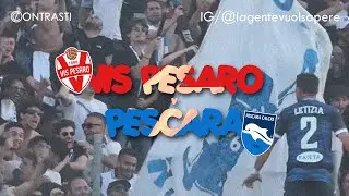 🔴🐬 Vis Pesaro 2-4 Pescara, TIFO PAZZESCO, le due curve crollano ai GOL! | 18.05.2025