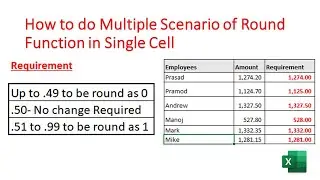 How to do Multiple Scenario of Round Function in Single Cell