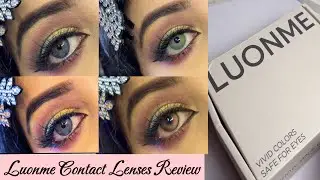 Luonme Colour Contact Lenses Review |Affordable Lenses | Lenses for Dark Brown Eyes| Lenses tutorial