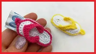 SUBTITLES💰❗Tığ işi (Terlik) Anahtarlık Yapımı/crochet flip- flops keychain/Amigurumi/Örgü Anahtarlık