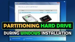 How To Partition Disk Drive During Windows Installation | Windows 7/8/10/11