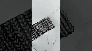 How to draw woolen texture #youtubeshorts #shortsfeed #pencildrawing @Mydrawinggallery