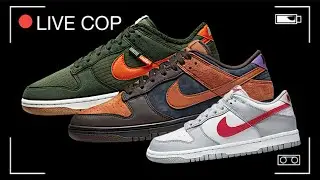 LIVE COP NIKE DUNK LOW CIDER, NIKE DUNK LOW NEXT NATURE & WOLF GREY