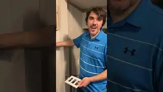 Hot tip to stop air leaks in your home! Super quick, cheap and easy - try light switch insulators!