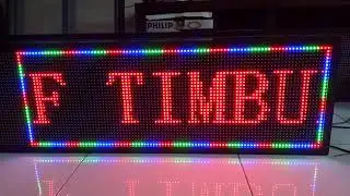 Running Text RGB Full color outdoor 100x40 Wifi