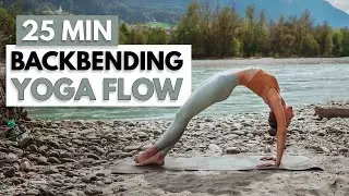 BACKBENDING VINYASA YOGA FLOW | Intermediate Heart Opening Practice For Spine Flexibility ♡